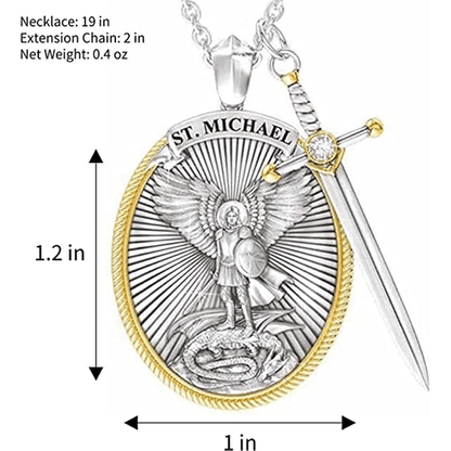 Colgante de San Miguel Arcangel + Caja de Regalo - [PROMOCIÓN DISPONIBLE SOLO HOY]