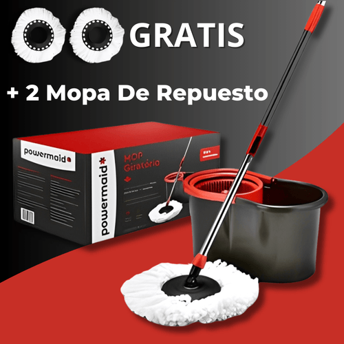 PowerMaid - Menos Esfuerzo, Más Limpieza [2 Mopas de Repuesto + Regalo Exclusivo]