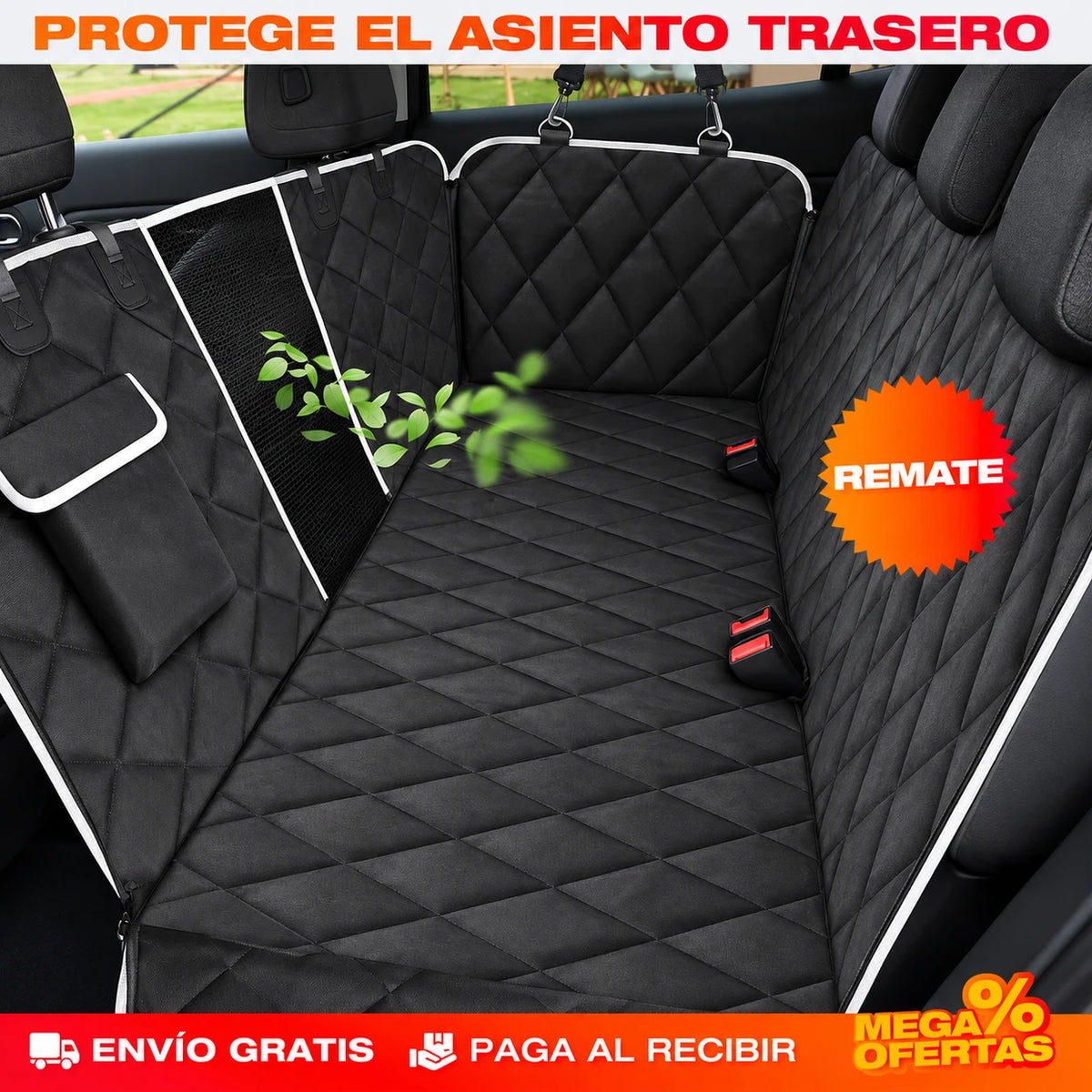 Funda Protectora de Carro para Mascotas - El perro se sube y el asiento - Imagen 2