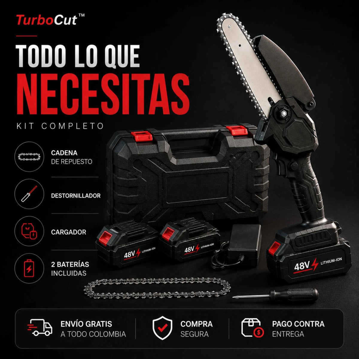 Minisierra Portátil TurboCut - Poda fácil y sin esfuerzo - Imagen 4